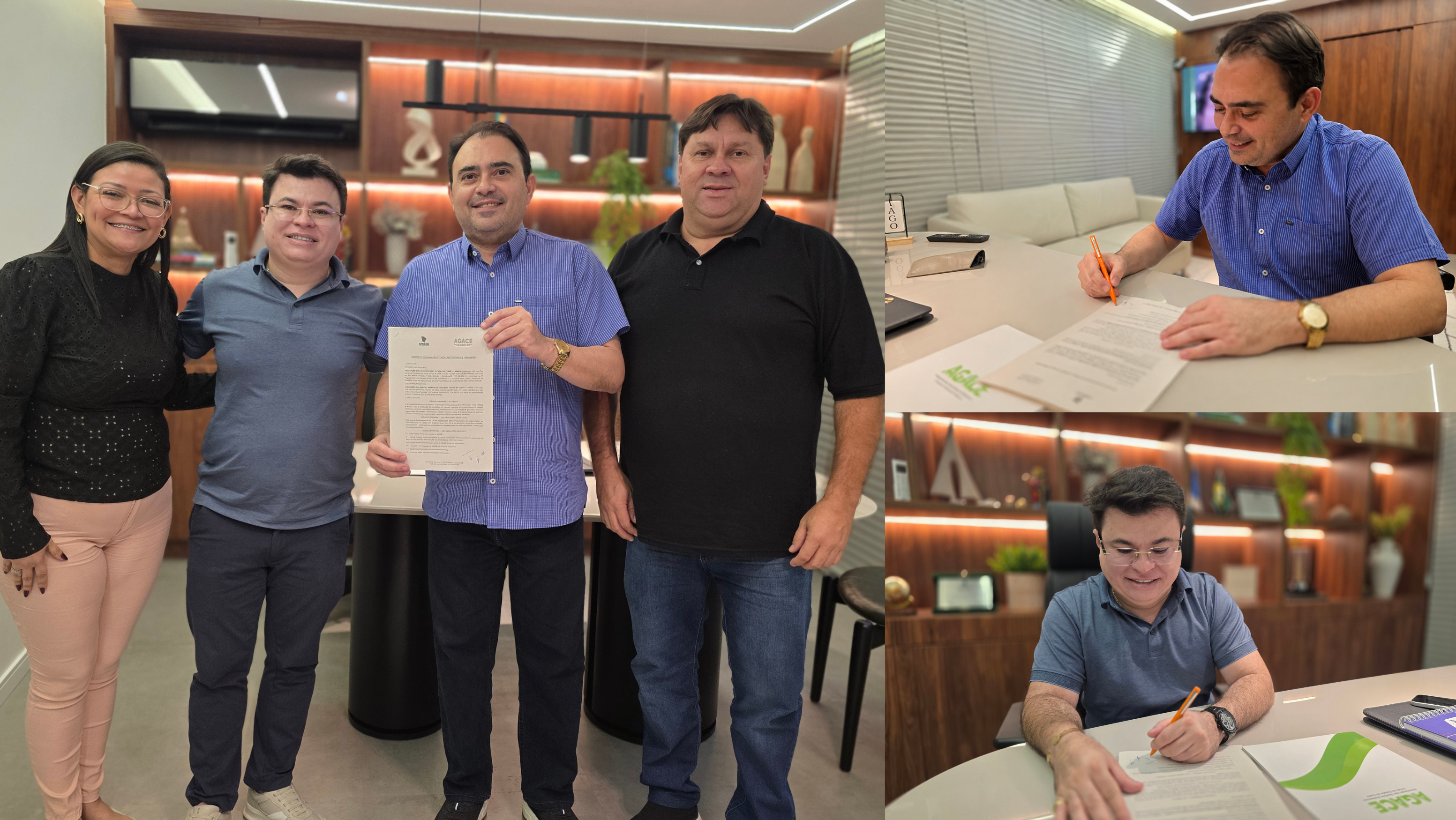 AGACE E APRECE FIRMAM PARCERIA PARA FORTALECER A GESTÃO AMBIENTAL NOS MUNICÍPIOS CEARENSES
