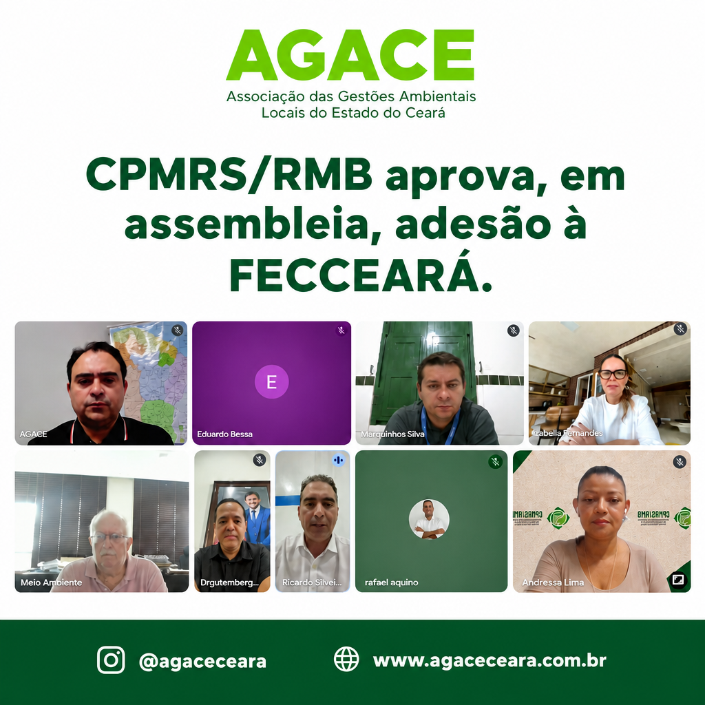 Consórcio Público da Metropolitana adere à fundação da FECCEARA.
